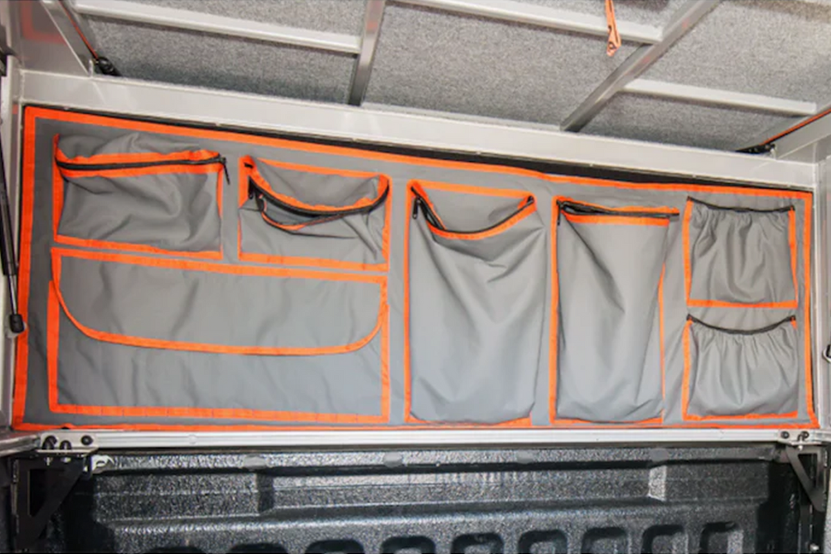 Alu-Cab Canopy Camper Canvas Bags at Front Panel