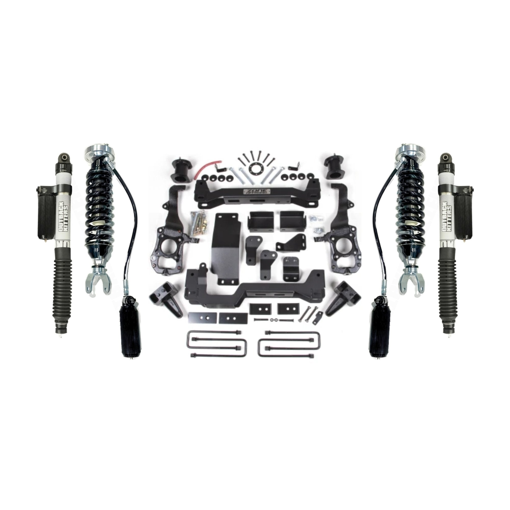 6" Lift Kit with OK 2.5" Shocks suits Ford F-150 (21-25) by Zone Offroad
