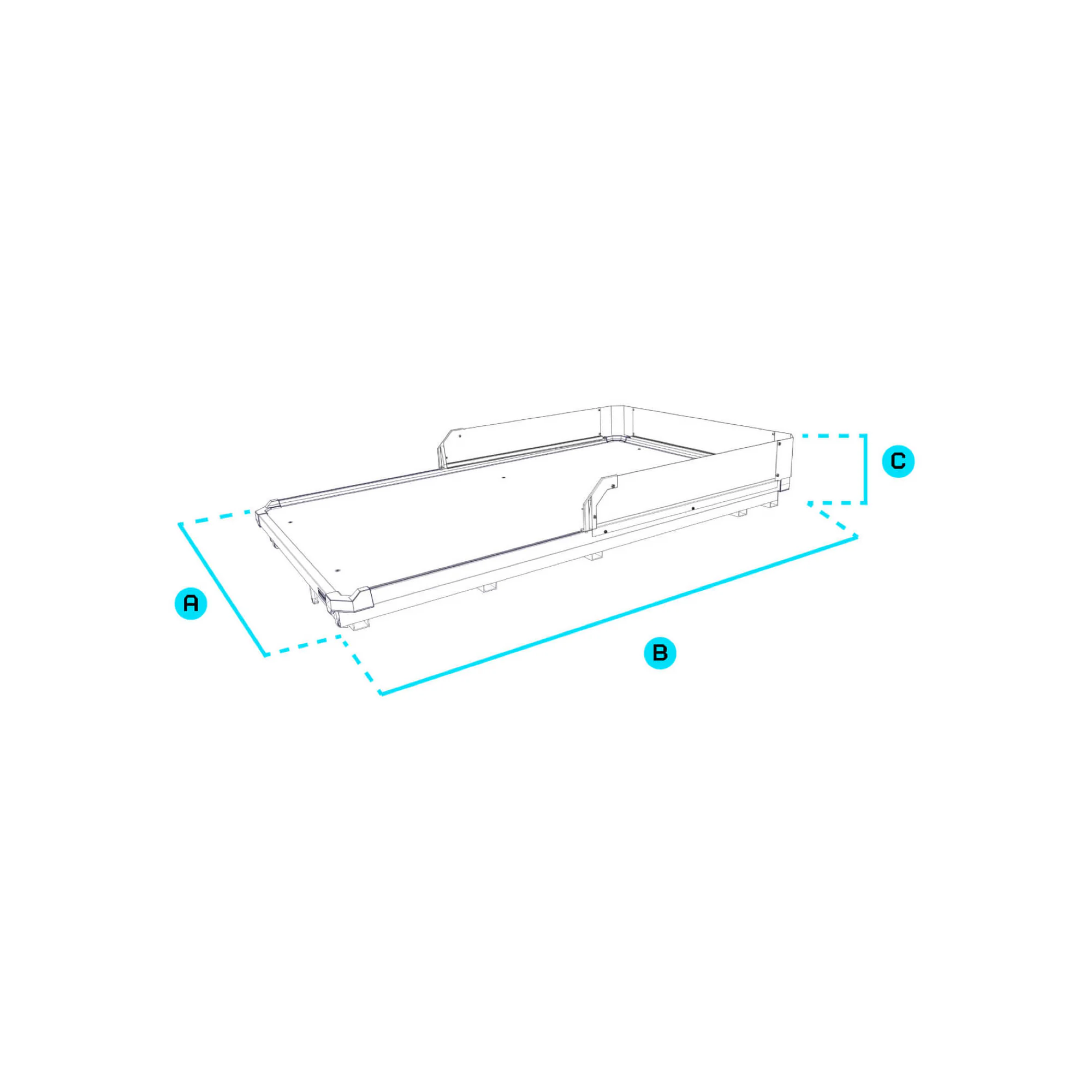 CargoGlide Truck Bed Slide for 5' Tub Australian Domestic Ute Dual Cab by DECKED