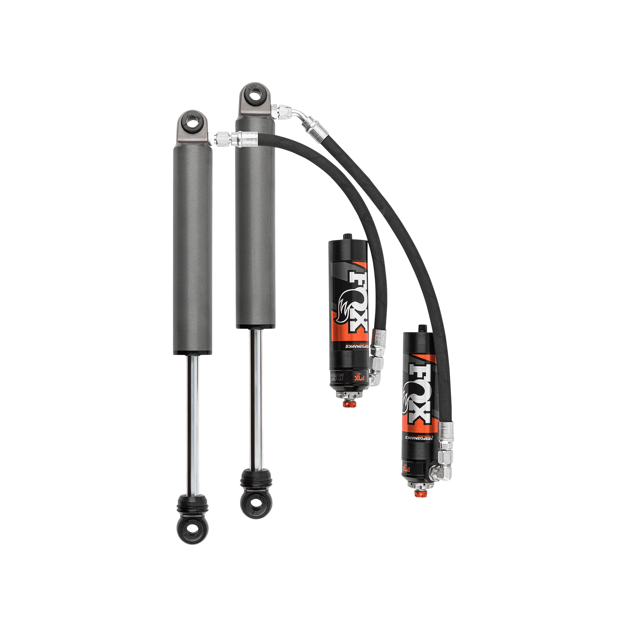 Rear Fox Performance Elite Series 2.5" Remote Reservoir DSC Shocks, Suits 2.5-4" Lift , Set of 2 suits Chev 1500 (2019-2025) / GMC 1500 (2019-2025) by BDS Suspension