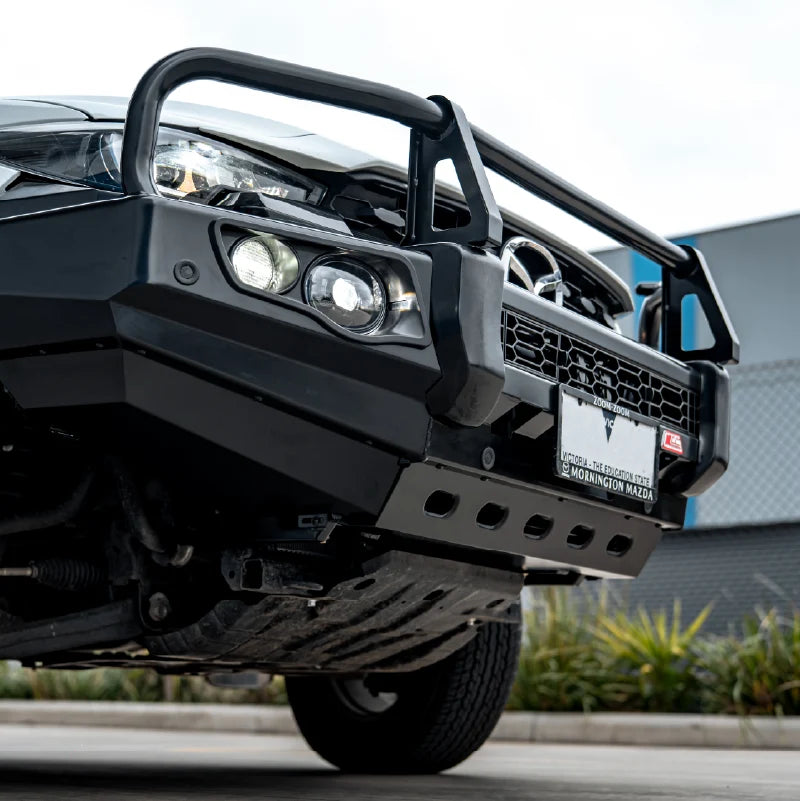 BT50 2025-On Facelift 707-02 Falcon Bull Bar Black A-Frame Package (LED Foglight)