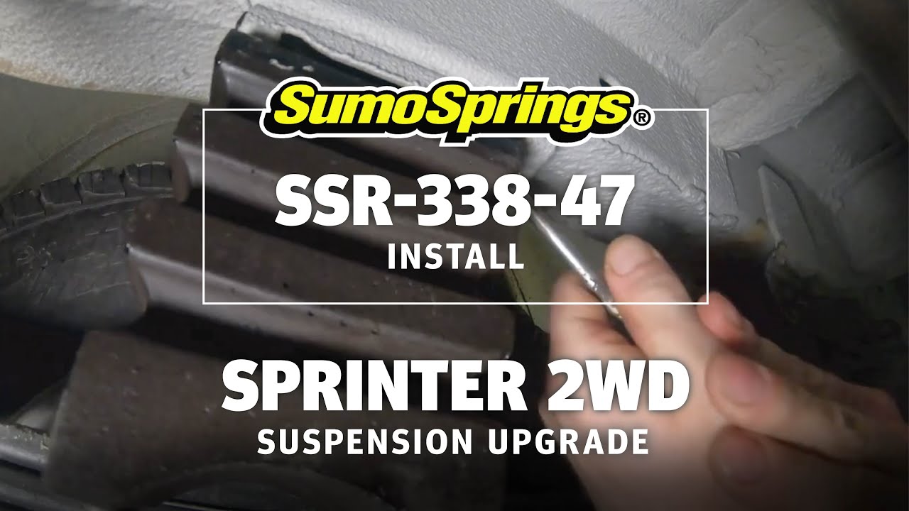 Rear SumoSpring - 635kg - Yellow suits 2007-2021 Mercedes-Benz Sprinter 3500 4x2 by SuperSprings International