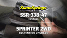 Rear SumoSpring - 635kg - Yellow suits 2007-2021 Mercedes-Benz Sprinter 3500 4x2 by SuperSprings International
