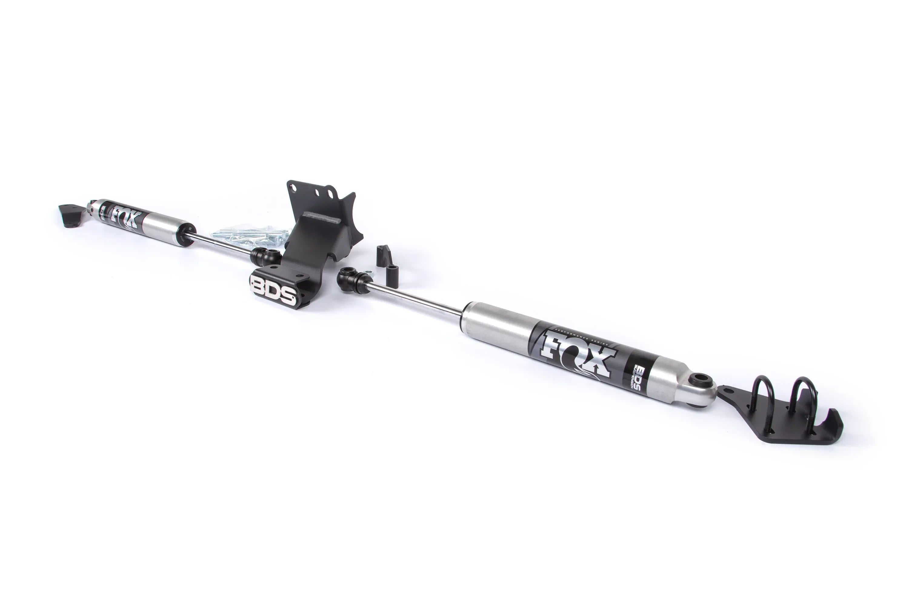 Dual Steering Stabiliser Kit with Fox 2.0 Performance Series Steering Stabiliser Shocks suits Ram 2500 (19-26), 3500 (19-24) by BDS Suspension