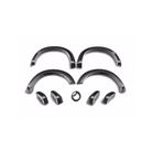 2.1" Extend-A-Fender Smooth Fender Flares, Black, Front & Rear suits GMC 2500 (20-26) by Husky Liners