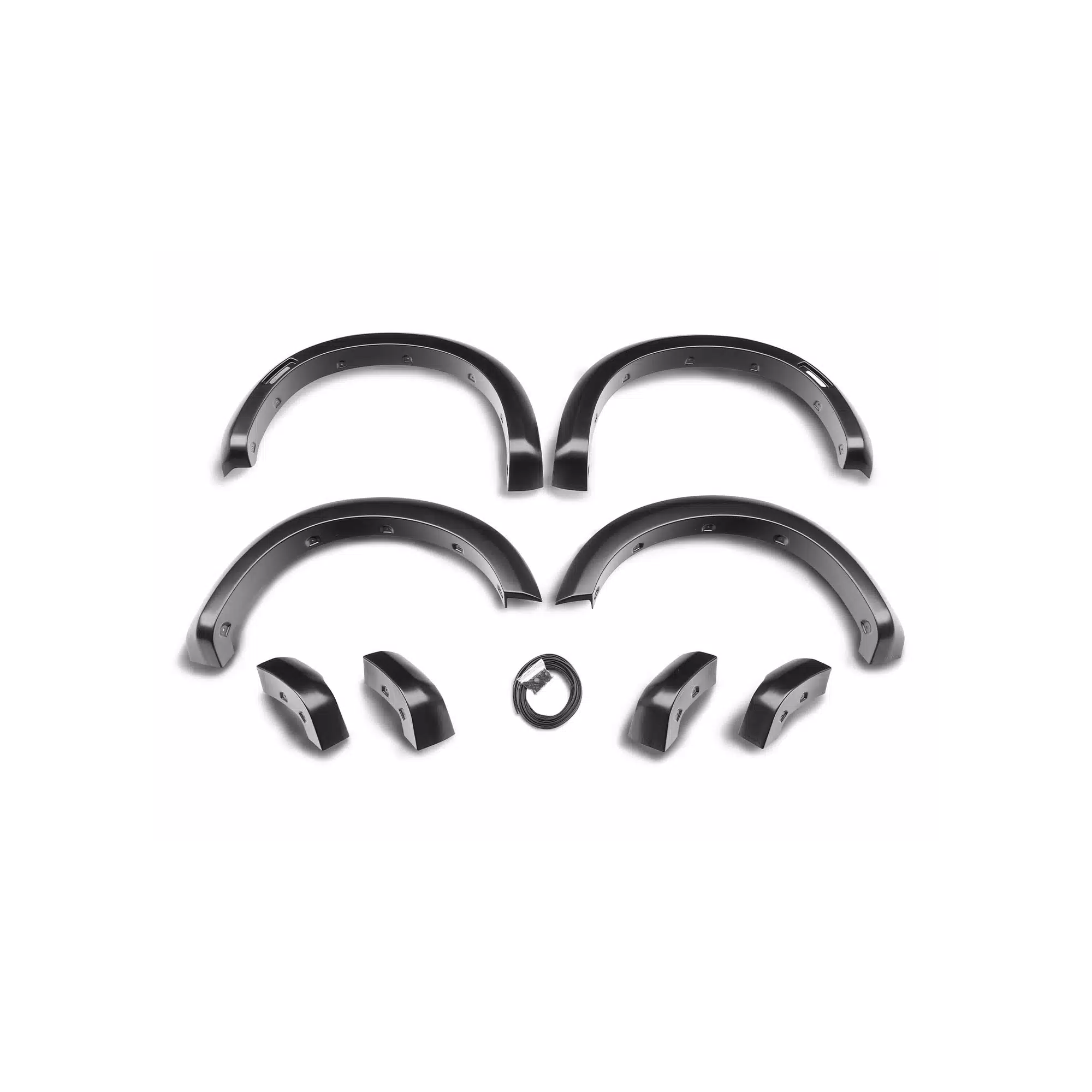 2.1" Extend-A-Fender Smooth Fender Flares, Black, Front & Rear suits GMC 2500 (20-26) by Husky Liners