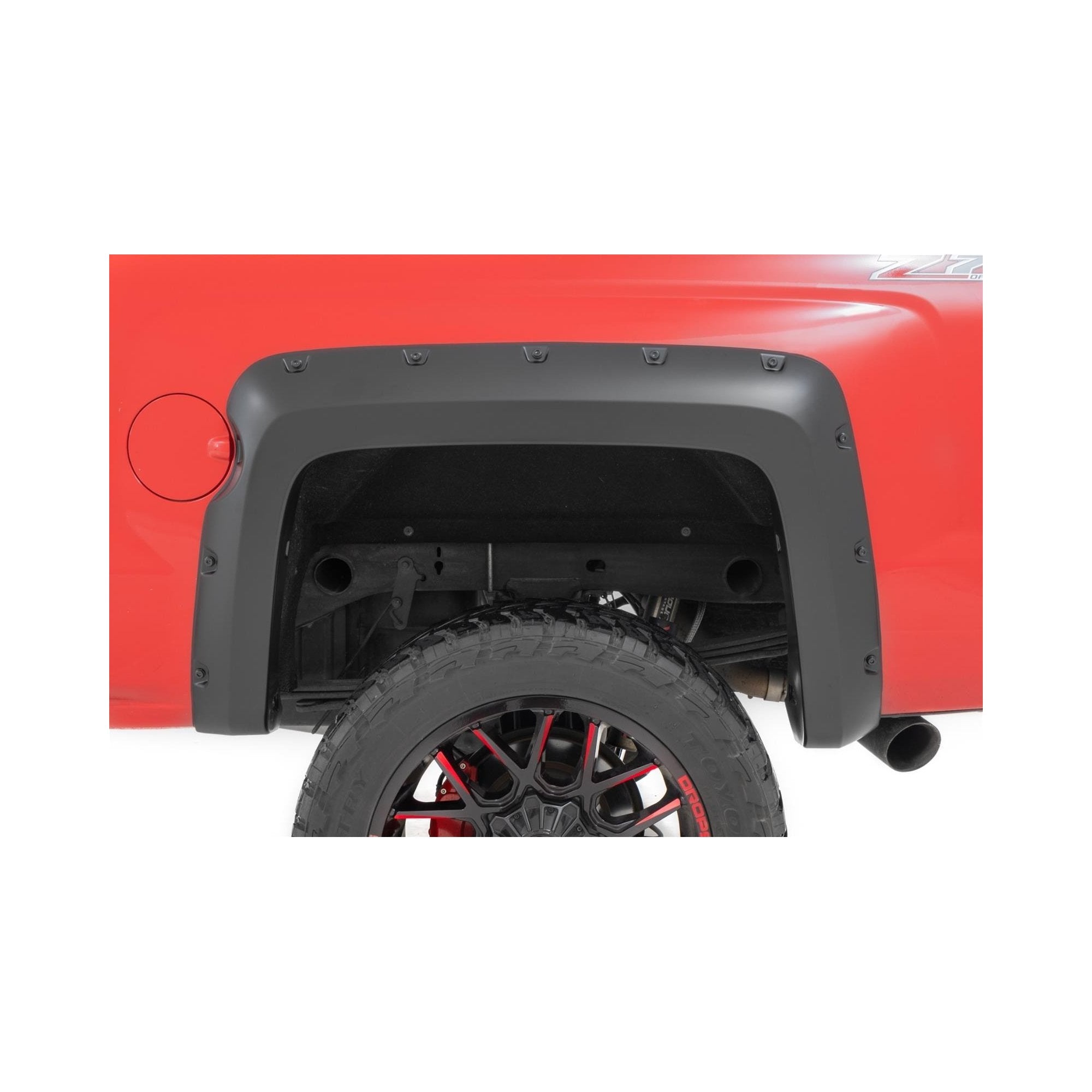 2" Pocket Style Smooth Fender Flares. Front & Rear suits Chev 2500/3500 (11-19) by Rough Country