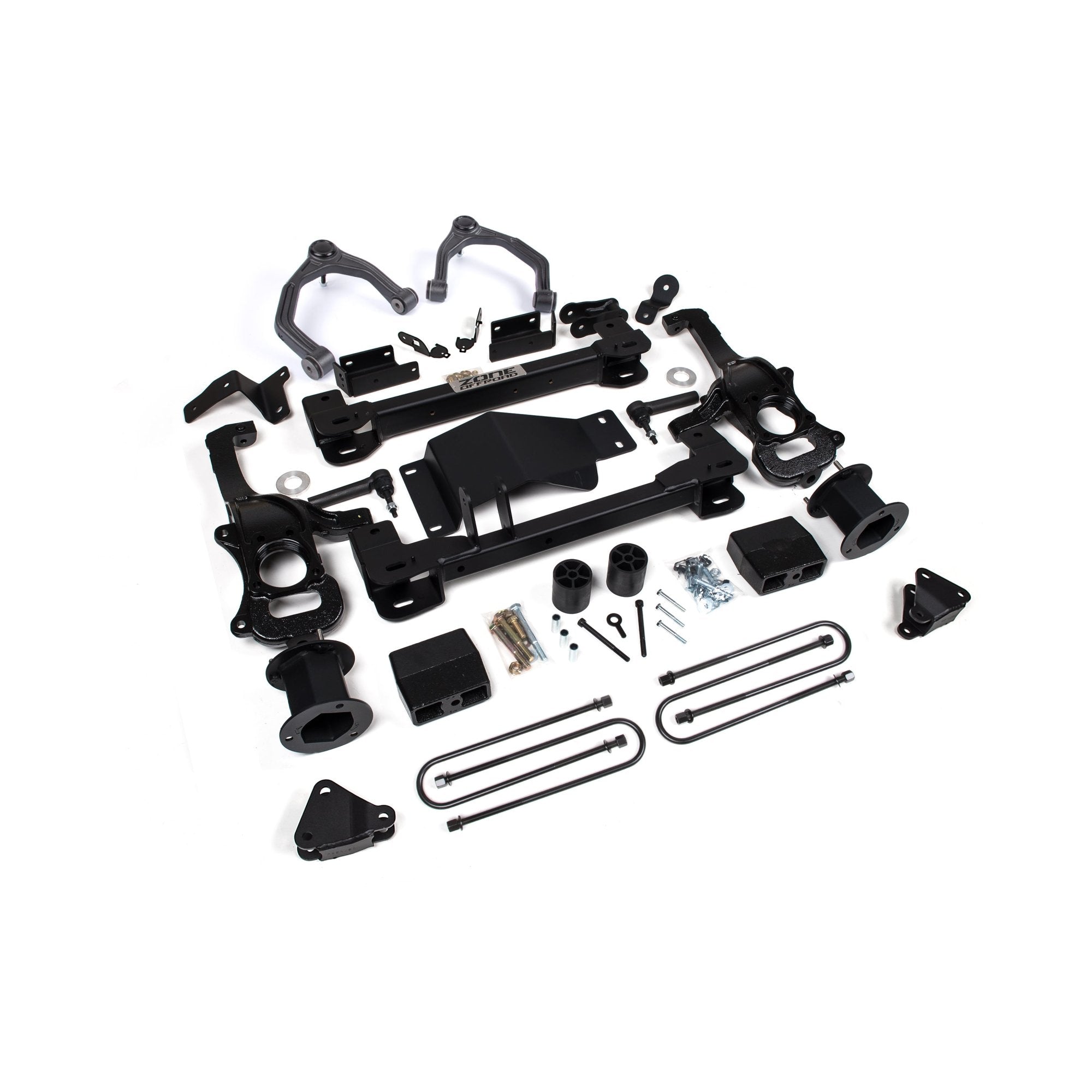 Chevy ZR2/GMC AT4X 4" Suspension Lift Kit, 3" Rear, Block - Spacer Front, Rear Shock Spacer suits Chev 1500 (25-26) by Zone Offroad