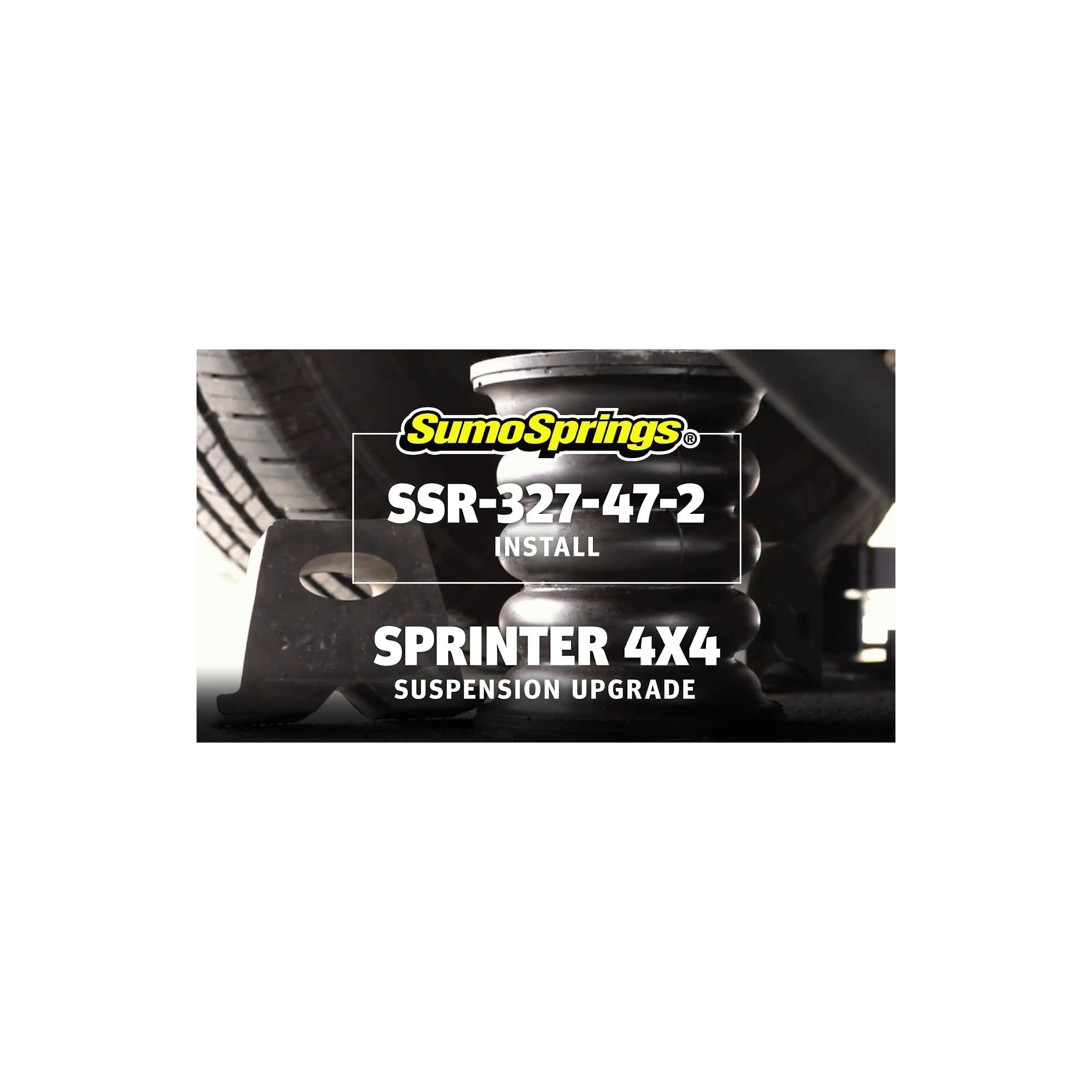 Rear SumoSprings Heavy Duty Rebel - 1,360kg - Dark Blue suits Mercedes-Benz Sprinter 2500/3500 4x4 (2015+) by SuperSprings International