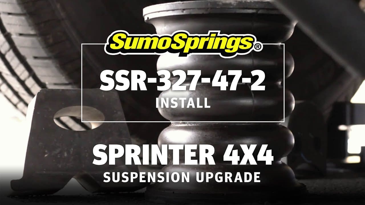 Rear Heavy Duty SumoSprings Rebel - 2,260kgs - Black suits Mercedes-Benz Sprinter 4x4 by SuperSprings International