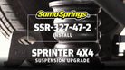 Rear Heavy Duty SumoSprings Rebel - 2,260kgs - Black suits Mercedes-Benz Sprinter 4x4 by SuperSprings International