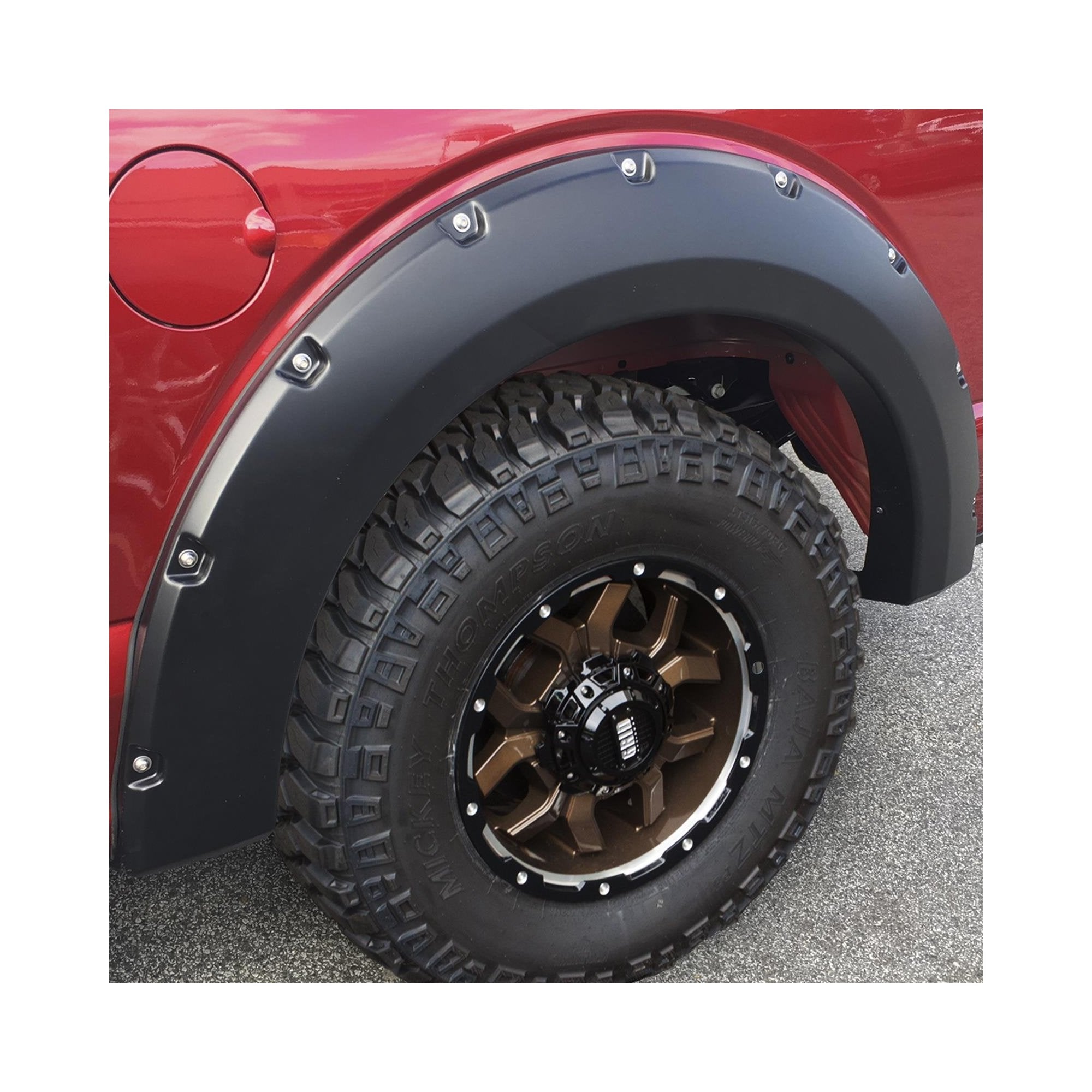Pocket Style Smooth Fender Flares, Black, Front & Rear suits Ford F-150 (15-20) by Husky Liners