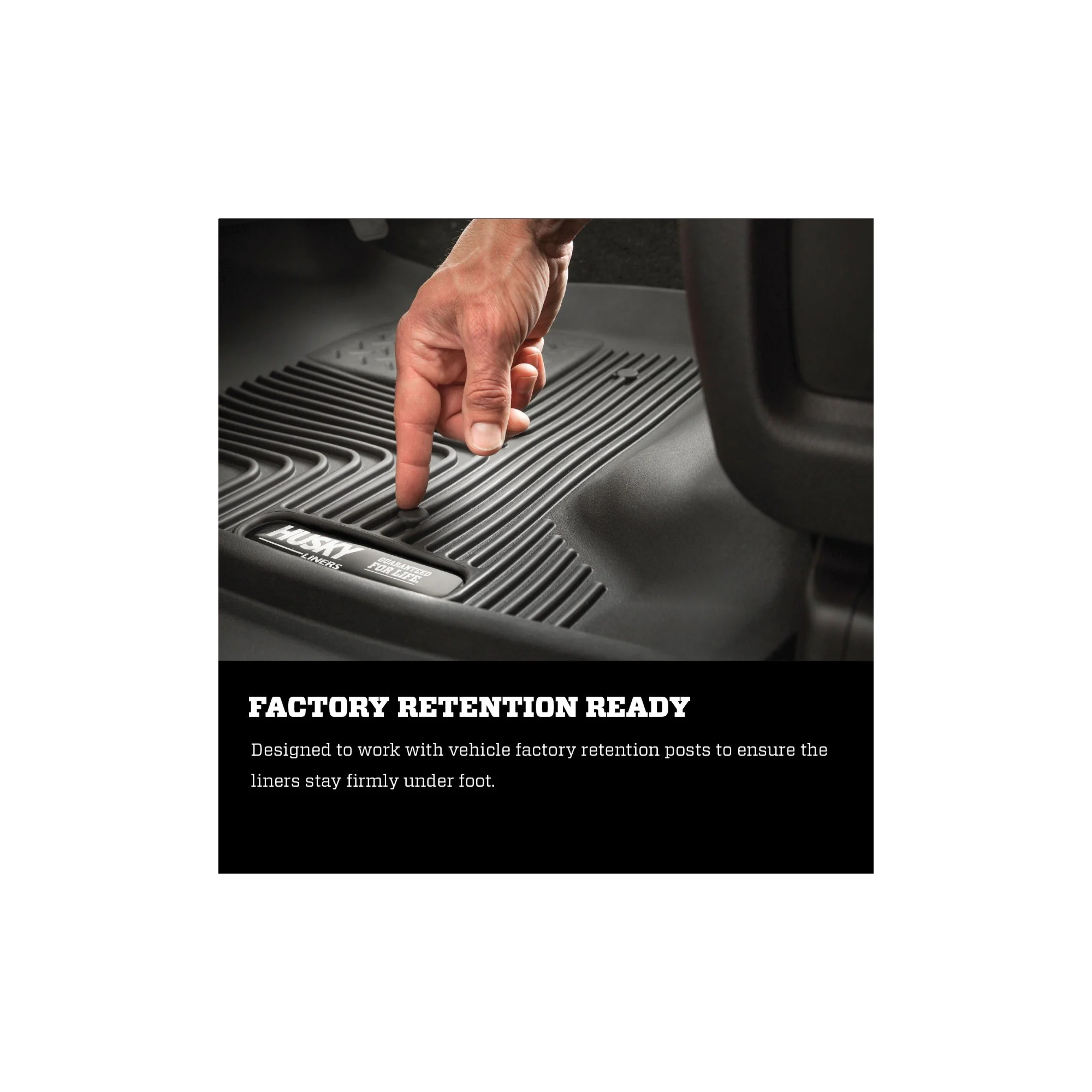 Husky Liners Ram 1500 DS Quad Cab X-Act Contour Seat Floor Mat, Rear