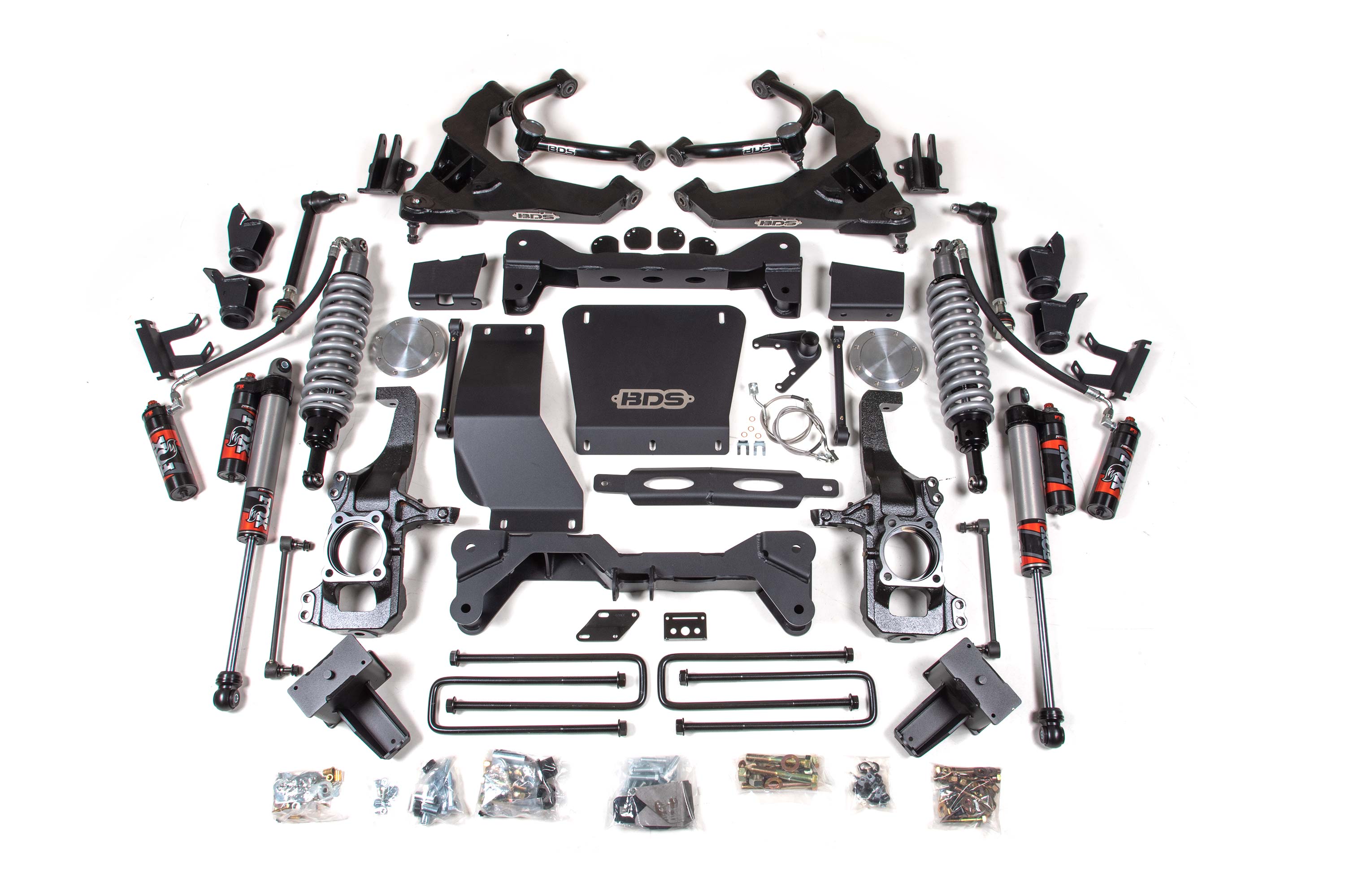 6.5" Lift Kit with Fox 2.5" PES DSC Coilover Shocks suits Chev 2500/3500 (20-25) / GMC 2500/3500 (20-25) by BDS Suspension