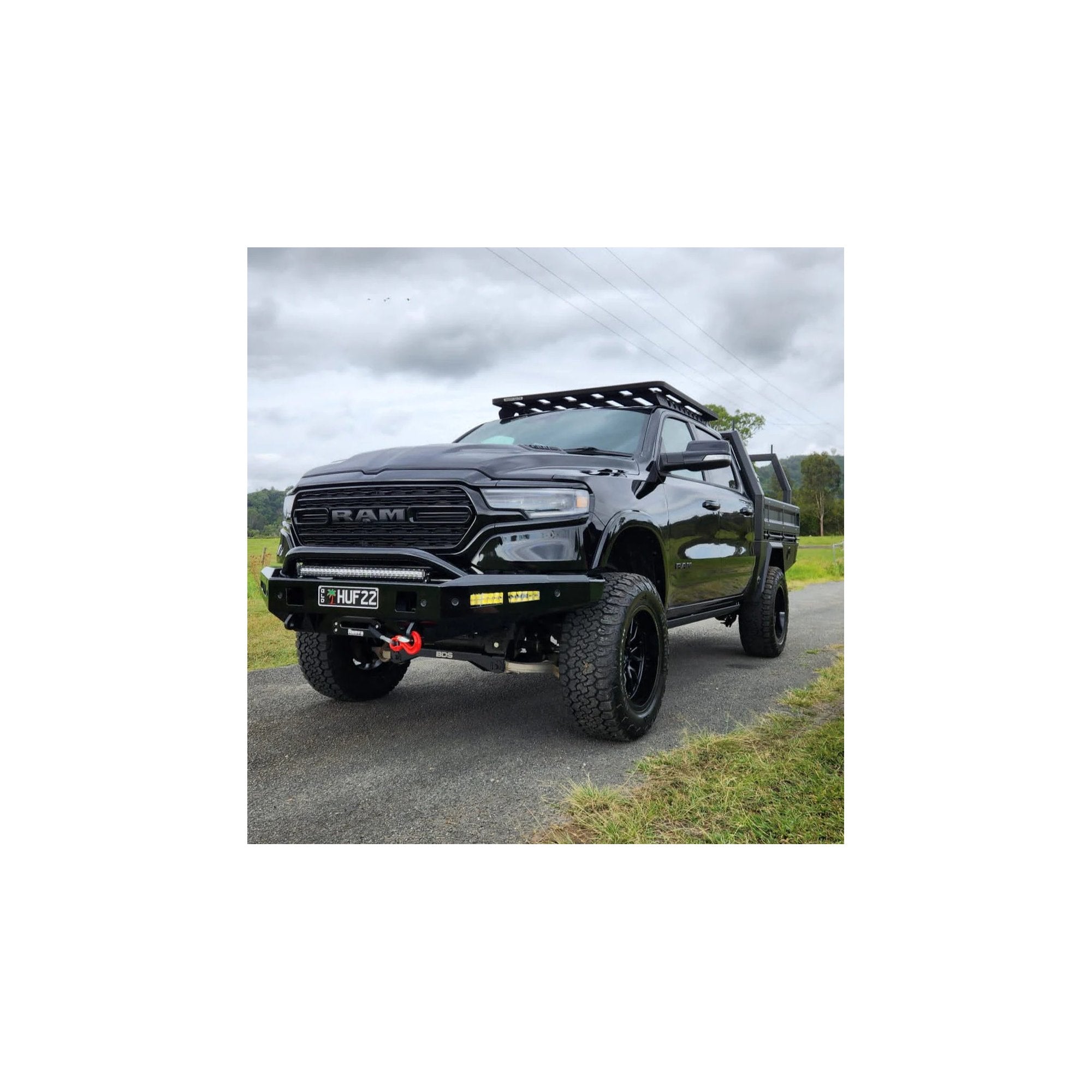 Pre Runner Bar (Raw) suits Ram 1500 Rebel (2019+) by Outback Kitters