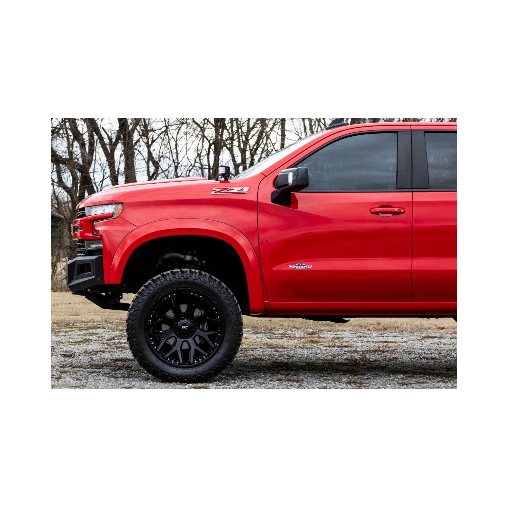 1" Smooth Fender Flares suits Chev 1500 (19-26) by Rough Country