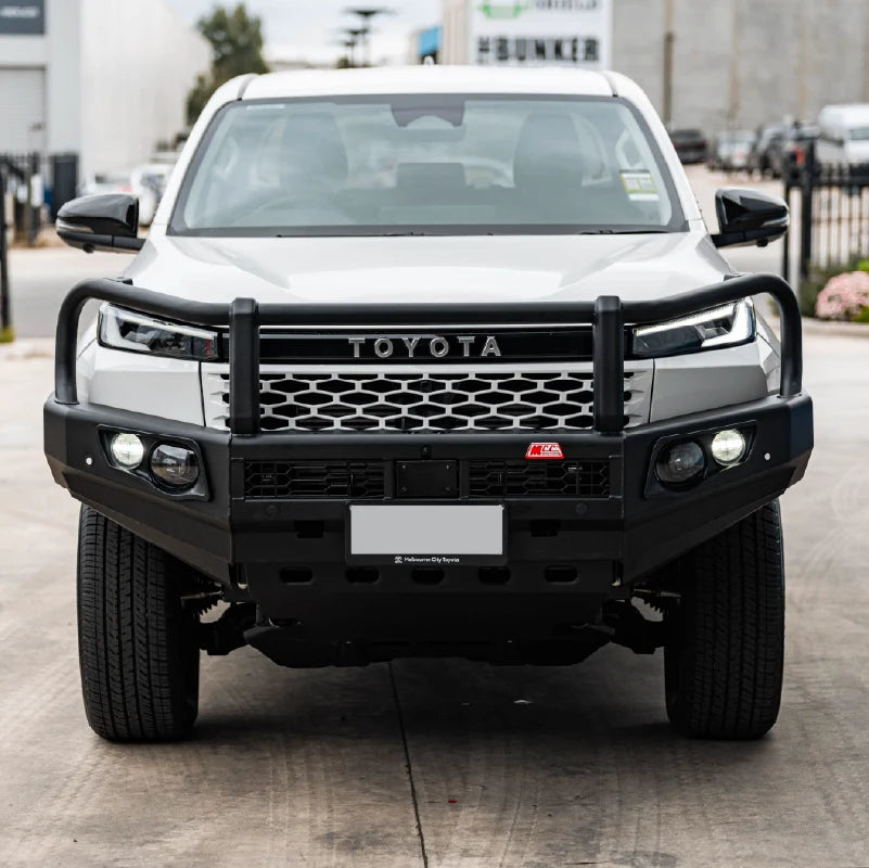 Hilux 2026-On (9th Gen) 707-02 Falcon Bull Bar Black A-Frame Package (LED Foglight)
