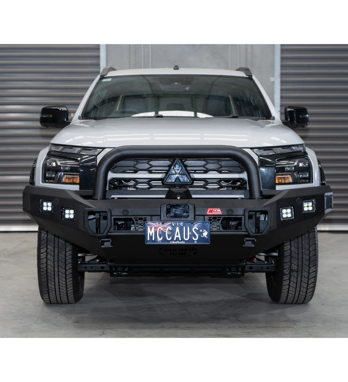 Triton MV 2024-On 078-01SQSBL Rocker Bull Bar Single Sand Black Loop Package