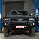 Prado 250 2025-On (With Fog) 707-02 Falcon Bull Bar Black A-Frame Package (LED Foglight) (Sand Black)