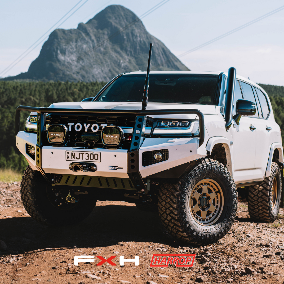 Raslarr 300 Series Toyota Landcruiser Hooped Dallas Bull Bar