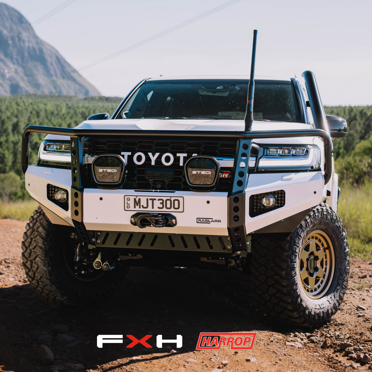 Raslarr 300 Series Toyota Landcruiser Hooped Dallas Bull Bar
