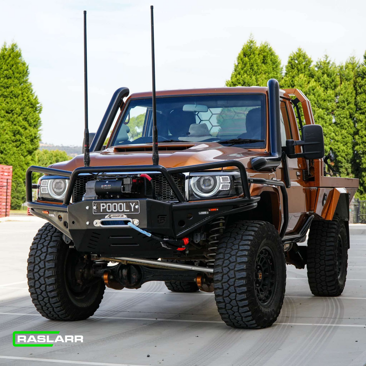 Raslarr 70 Series Toyota Landcruiser POOLY Bull Bar