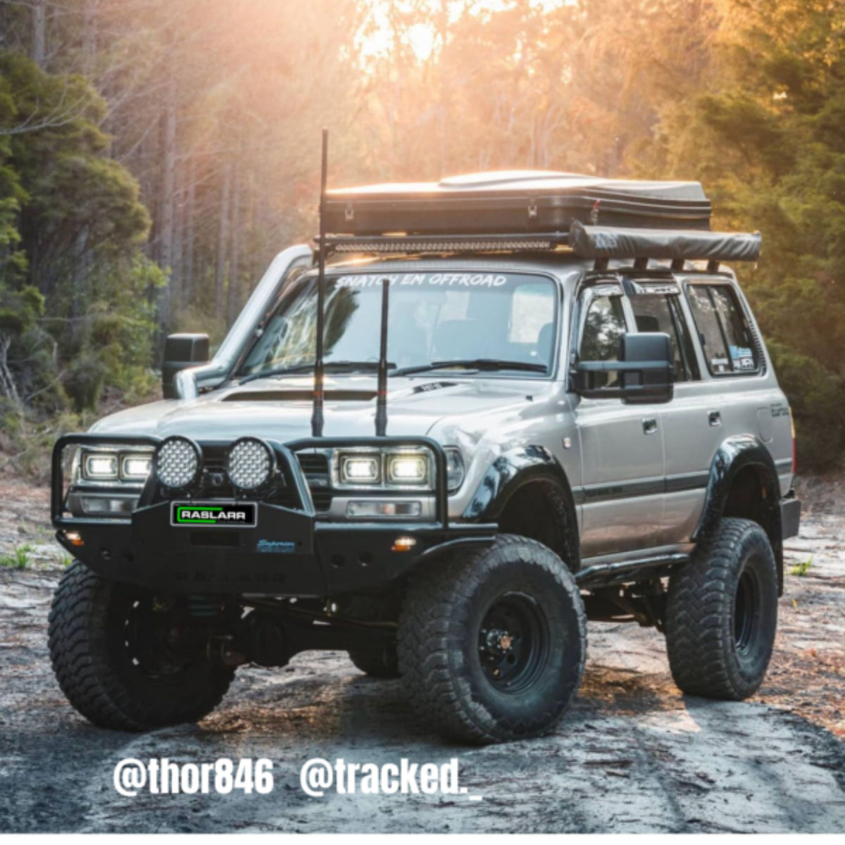 Raslarr 80 Series Toyota Landcruiser Azza Bull Bar New Hoops