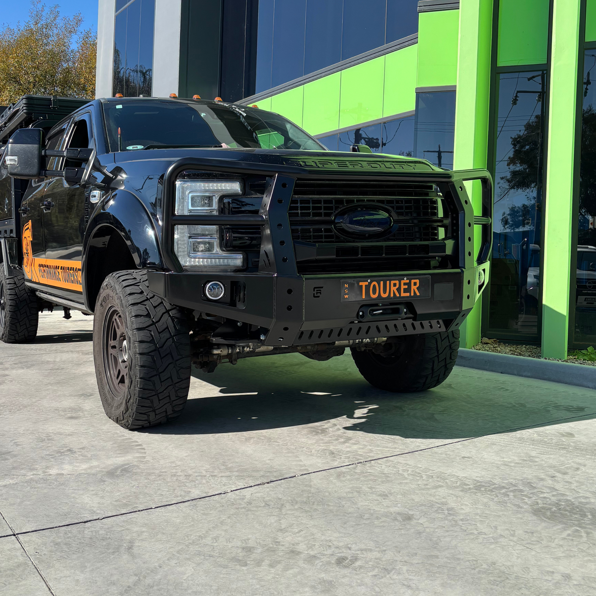 Raslarr Ford F250 F350 Dallas Hooped Bull Bar