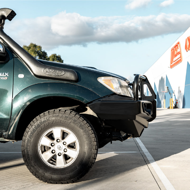 Hilux GGN25R 2005-2011 707-02 Falcon Bull Bar Black A-Frame Package (No Foglight) - SKU MCC-01002-702UP