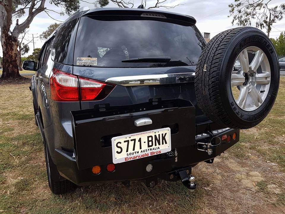 Mux Rear Protection Bar MCC4x4 rear wheel carrier bar Isuzu MUX 2013+ – pro4x4